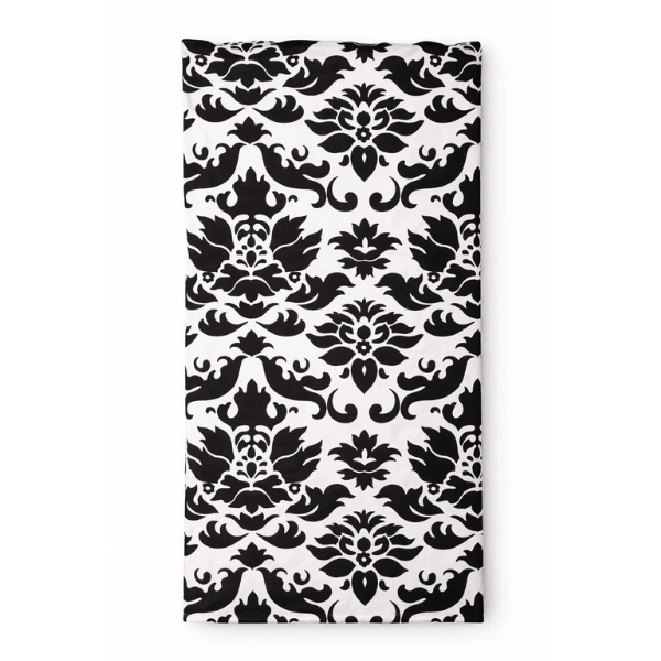 Black Print Drape
