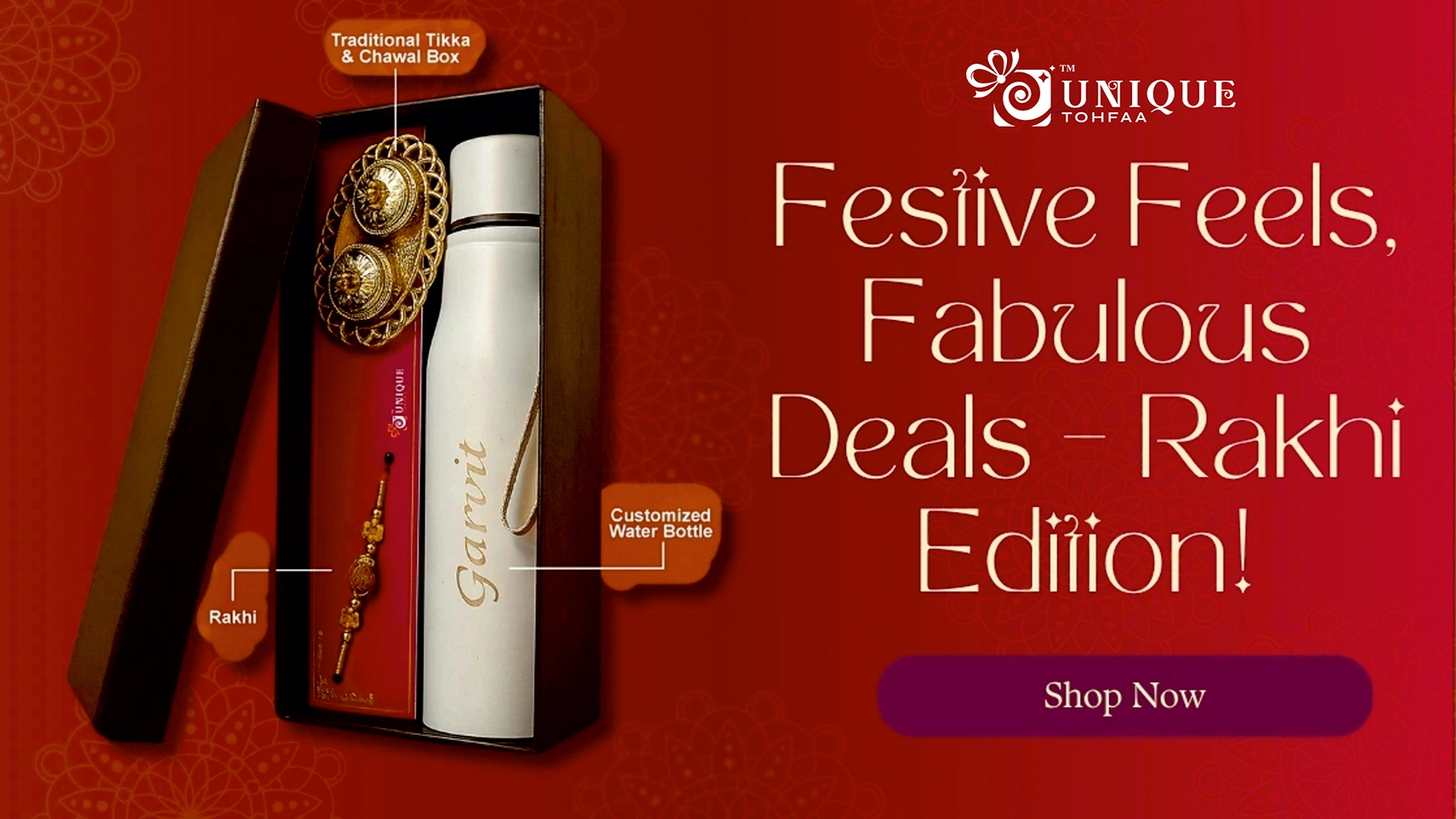 Unique Tohfaa Rakhi Gift Combo
