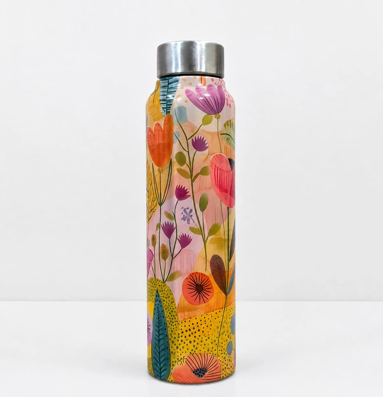 UNIQUE TOHFA | Unique Design Printed Stainless Steel Water Bottle 1000ml (Floral)