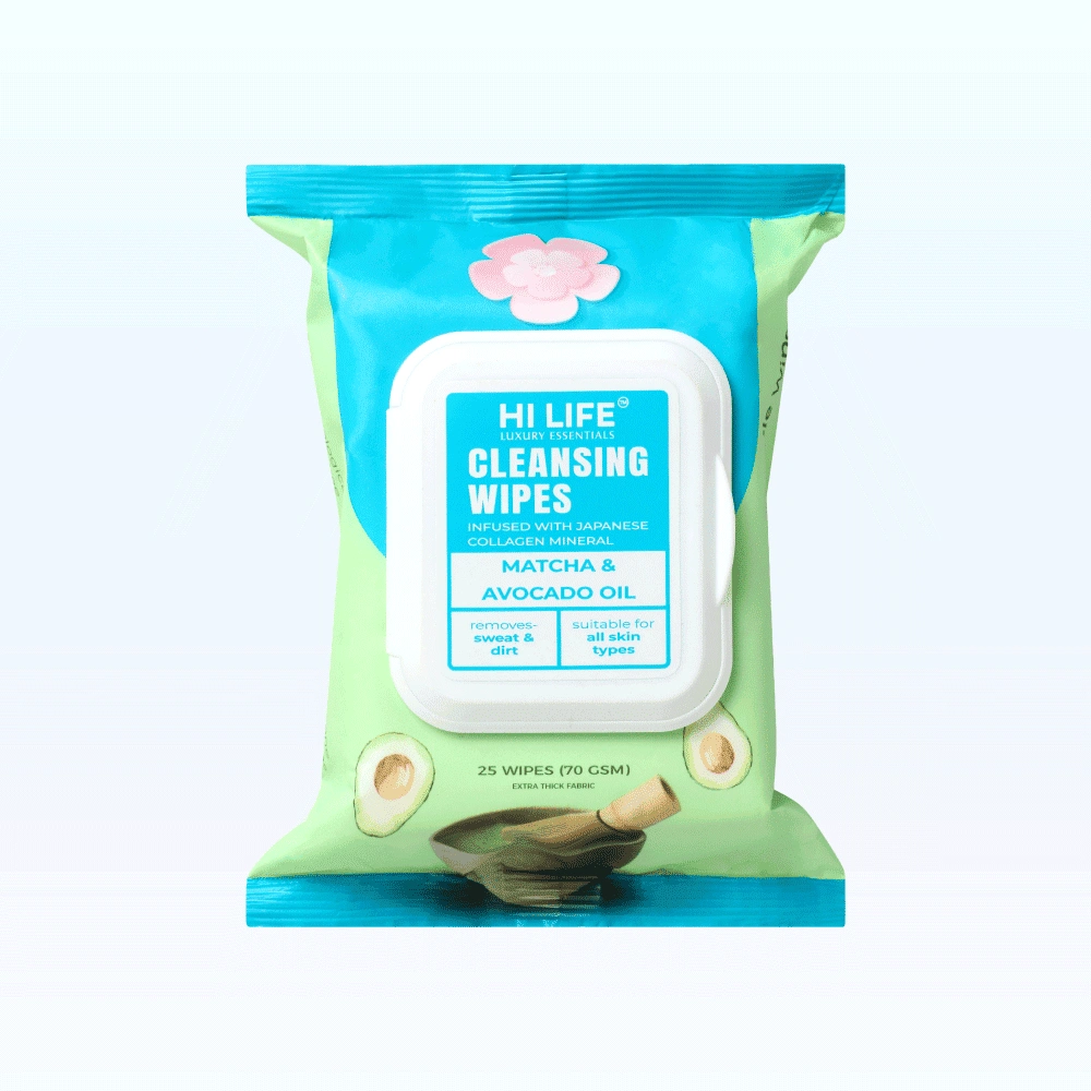 Hi Life Cleansing Wipes - MATCHA & AVOCADO OIL