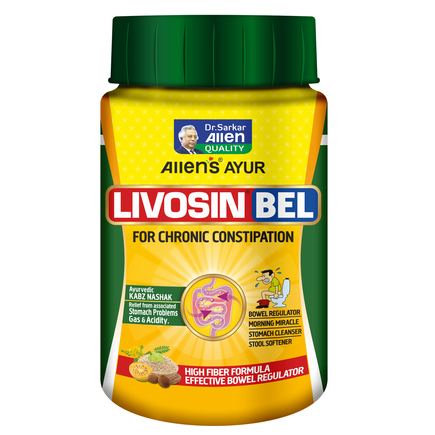 Livosin Bel 200 gm x 2 Packs - Helps Relieves chronic constipation