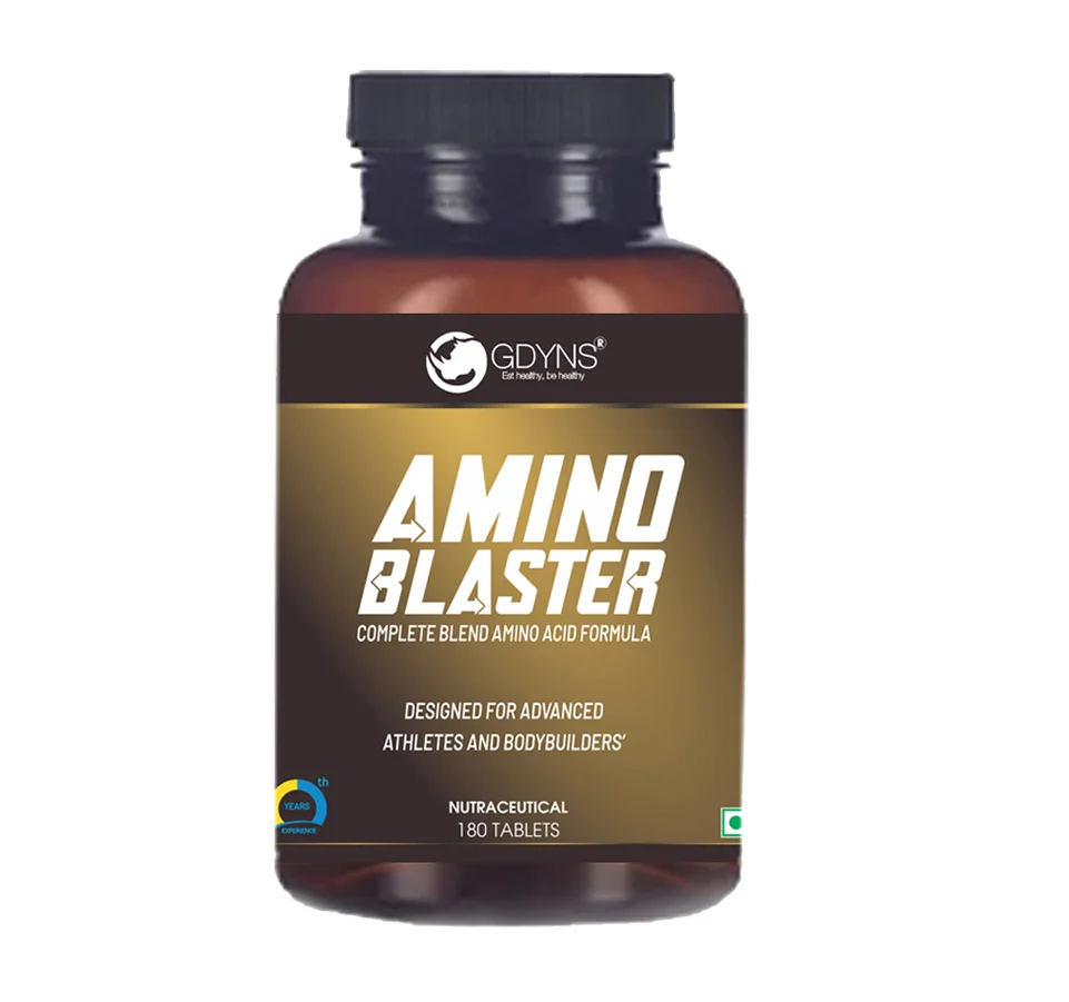 GDYNS Amino Blaster Tablets | Essential Amino Acid Formula | Supports Muscle Recovery, Lean Muscle Growth & Athletic Performance | Fitness Nutrition Supplement