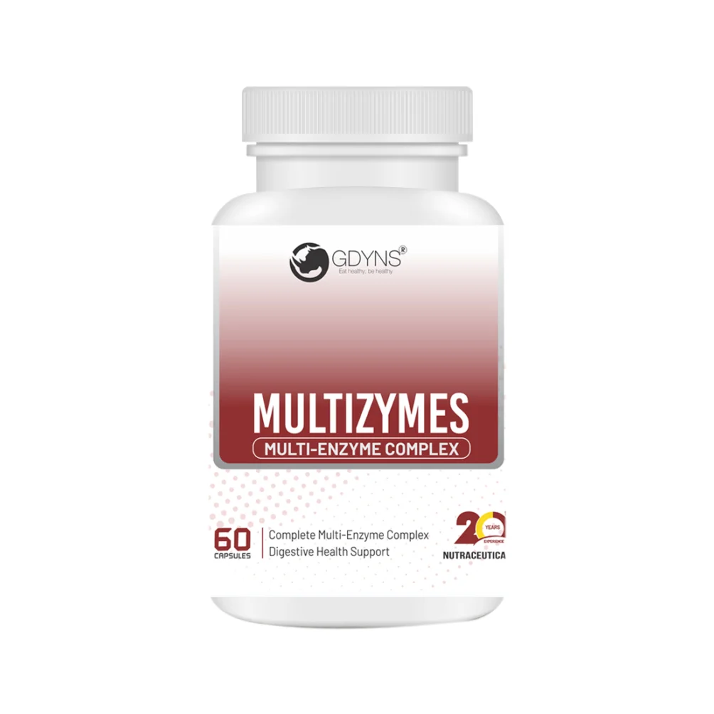 GDYNS Multizymes Capsules | Digestive Enzyme Supplement | Supports Digestion, Nutrient Absorption & Gut Health | Advanced Digestive Wellness Formula | 60 Capsules