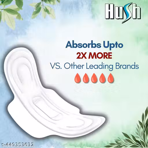 Hush - 2x Better Coverage with Extra Absorbency | XXL | Maxi Sanitary Pads