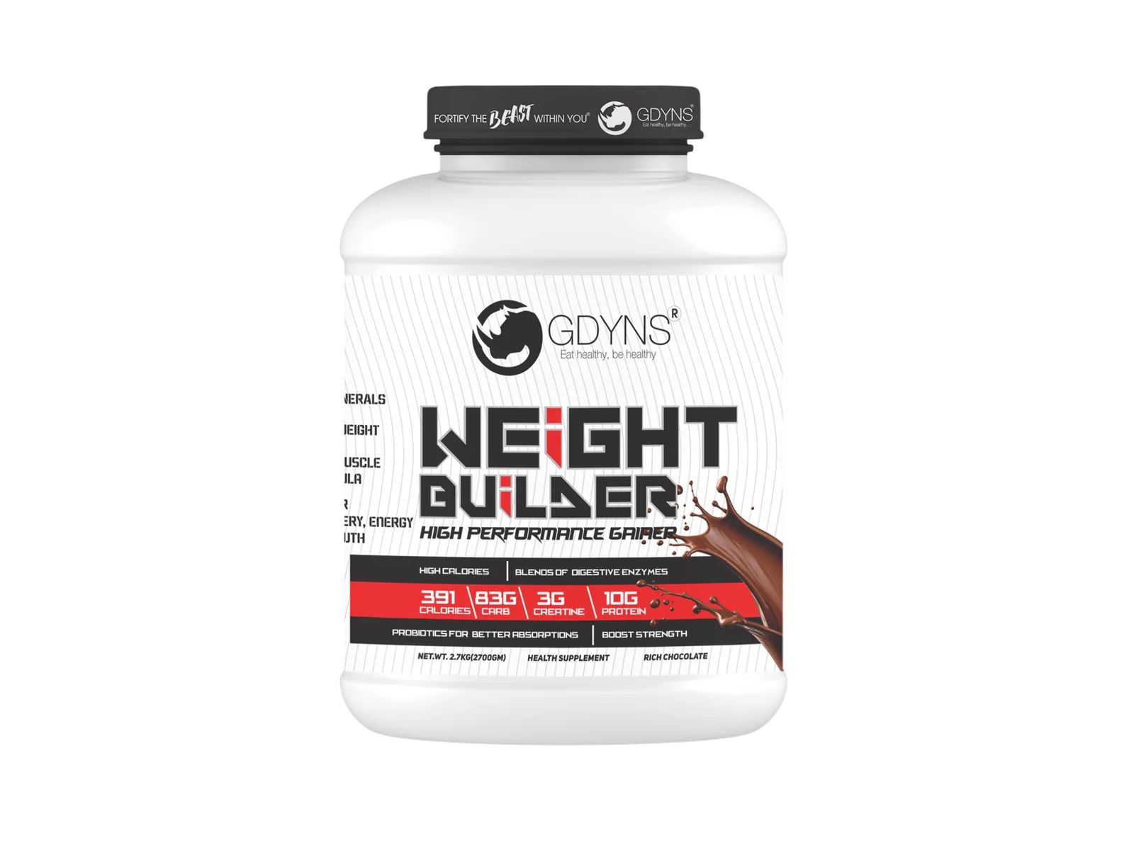GDYNS Weight Builder Capsules | Healthy Weight Gain & Muscle Growth Support | Strength, Stamina & Recovery Formula | Daily Nutritional Supplement