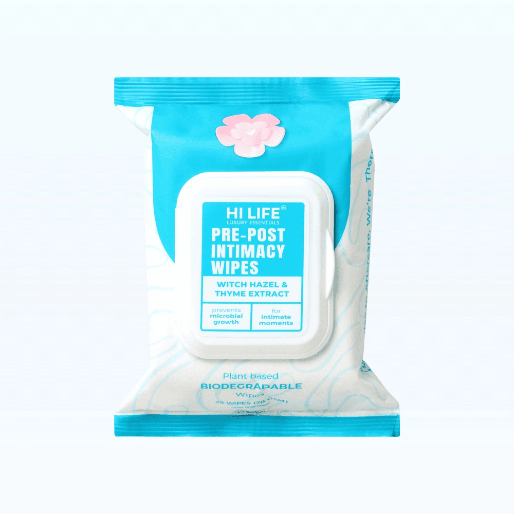 HI LIFE Pre-Post Intimacy Wipes with Hazel & Thyme Extract