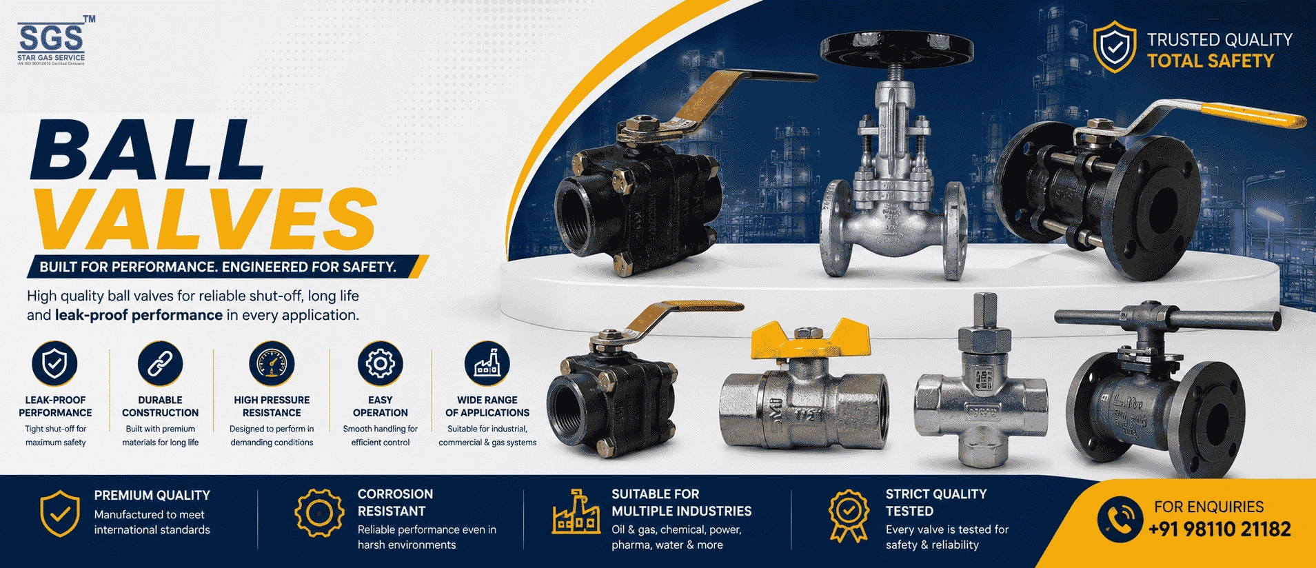 SGS Ball Valve banner