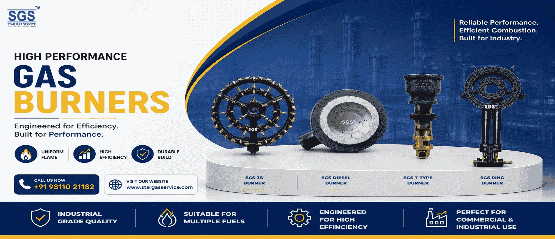 SGS Gas Burners Banner