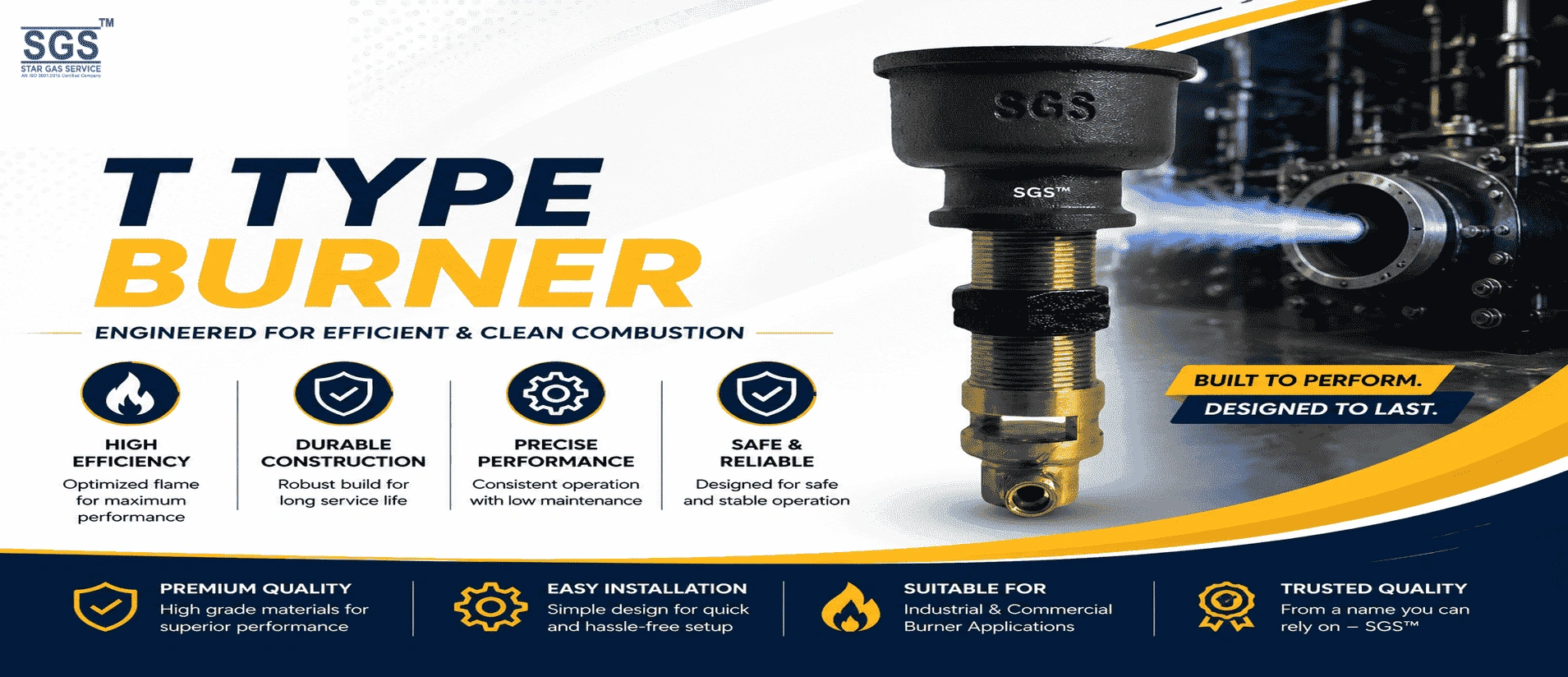 SGS T Type Burner Banner