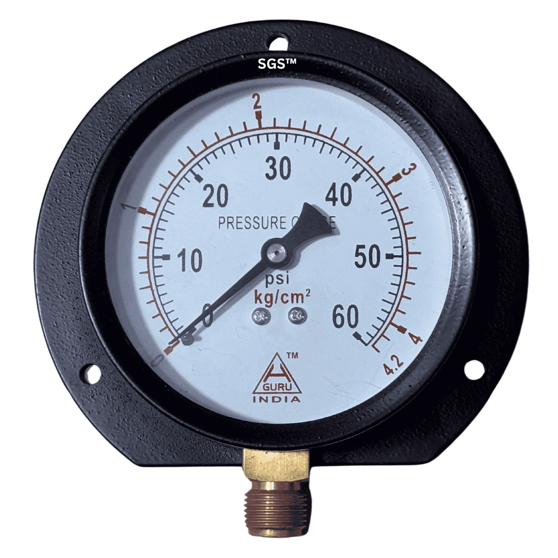 H Guru Pressure Gauge 4"