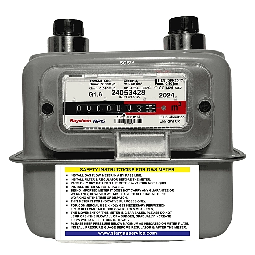 Raychem RPG Diaphragm Gas Meter