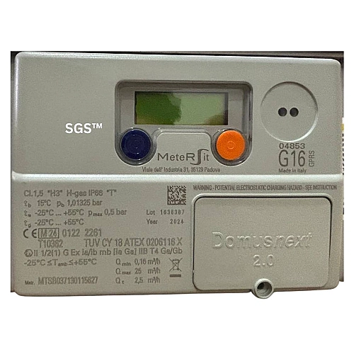 MeterSit G16 GPRS Gas Meter
